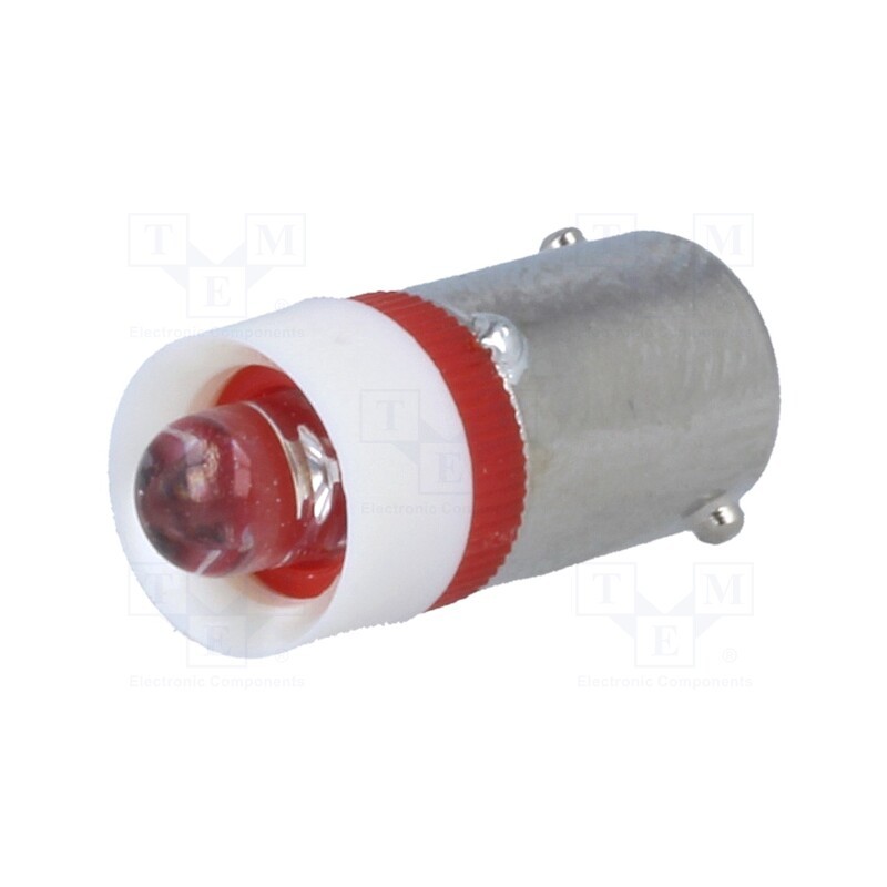 1 pcs x BRIGHTMASTER - LLED-B9/24/R - LED lamp, red, BA9S, 24VDC, 24VAC