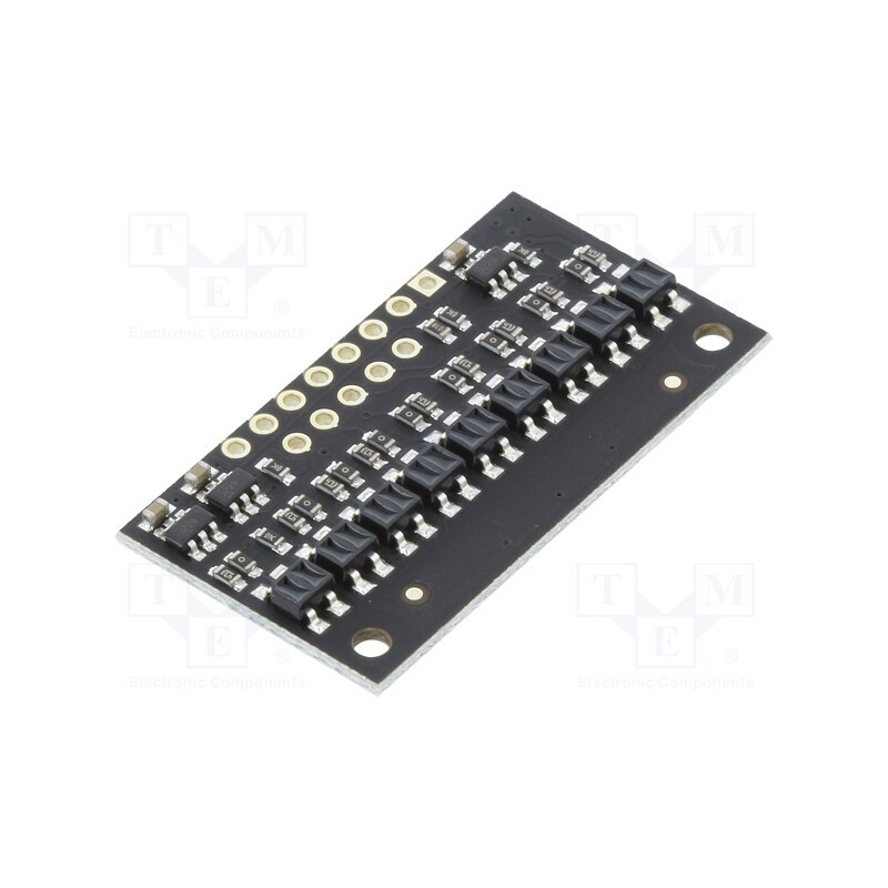 1 pcs x POLOLU - QTR-HD-09A REFLECTANCE SENSOR ARRAY - Sensor: distance, reflective, 2.9÷5.5VDC, analog, Ch: 9, 37x20mm, HD
