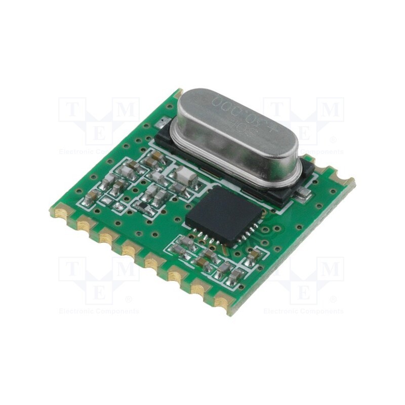 1 pcs x HOPE MICROELECTRONICS - RFM42B-433S1 - Module: RF, FM transmitter, FSK, 433.92MHz, SPI, 1.8÷3.6VDC, 20dBm