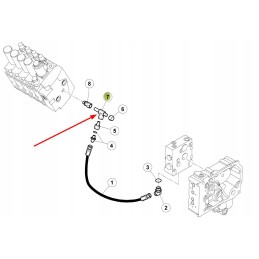 6005028612 hydraulic tee
