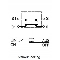 Push-button switch differential lock