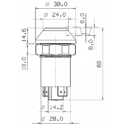 Push-button switch differential lock