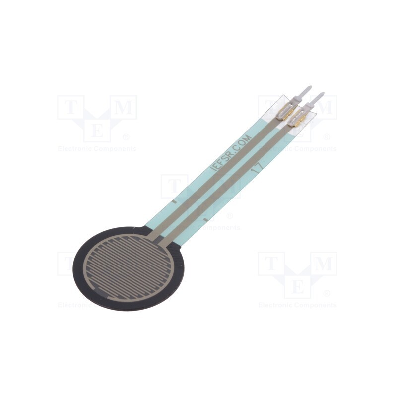 1 pcs x POLOLU - FORCE-SENSING RESISTOR: 0.6? - Sensor: pressure, FSR, analog, FSR 400, Ø15mm, Range: 0,2÷20N