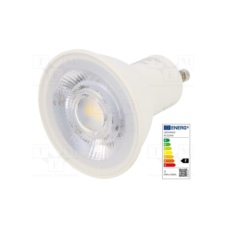 1 pcs x ams OSRAM - 4058075198791 - LED lamp, neutral white, GU10, 230VAC, 575lm, P: 6.5W, 4000K