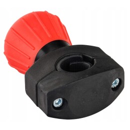 Red steering wheel knob, diameter 52mm