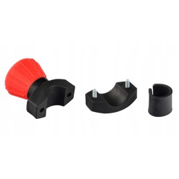 Red steering wheel knob, diameter 52mm