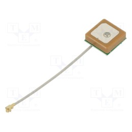 1 pcs x YIC - ATIGG1540-1 - Antenna, GNSS,GPS, 1dBi, RHCP, 15x15x4mm, IPEX, -20÷65°C, Len: 60mm