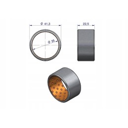 Bearing bush of the lift pump mf3 mf4