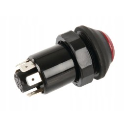 Round hazard warning light button switch
