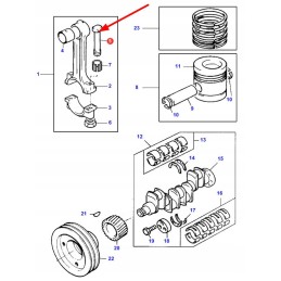 4222485m1 connecting rod bolt with nut