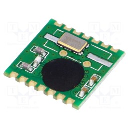 1 pcs x HOPE MICROELECTRONICS - RFM01 868S2 - Module: RF, FM receiver, FSK, 868MHz, SPI, -109dBm, 2.2÷5.4VDC, SMD