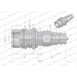 Reduction socket, Euro plug with pressure eliminator