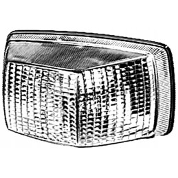 Orange Mercedes indicator lamp glass