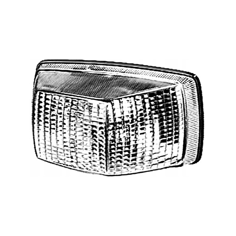 Orange Mercedes indicator lamp glass