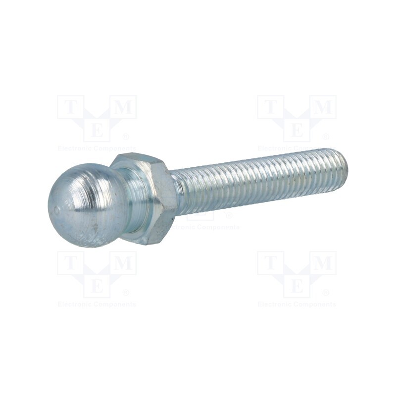 1 pcs x ELESA+GANTER - SM-14-M8X43 - Pin, M8, Plunger mat: steel, Ø: 14mm, Plating: zinc, Thread len: 43mm