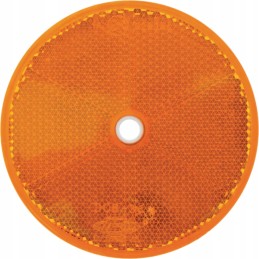 Round reflector, screw-on, fioe 84, 6 mm, yellow
