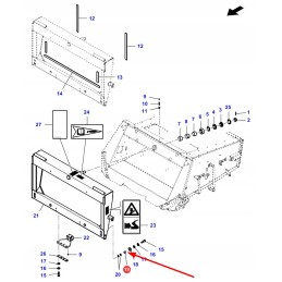 La323178250 chaff elevator mounting sleeve
