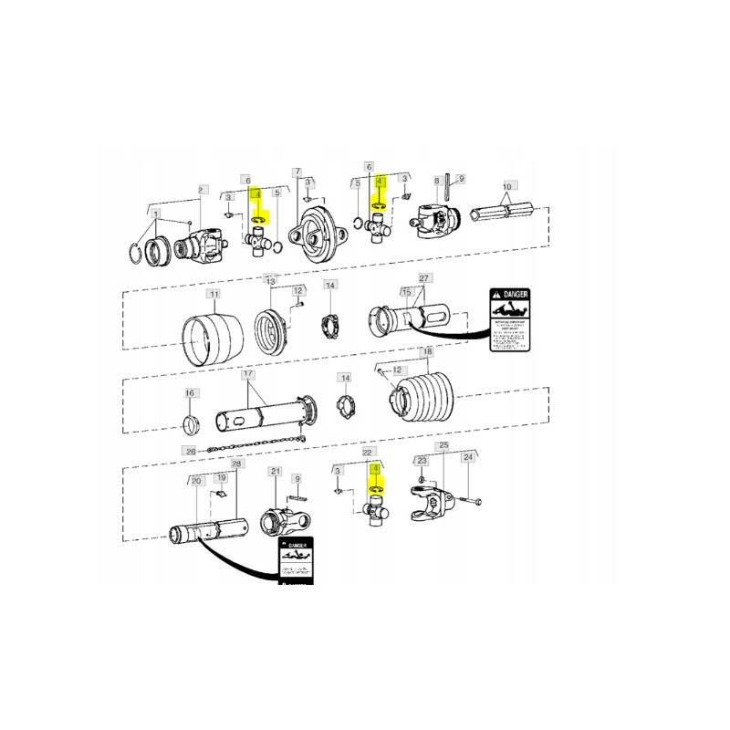 John Deere 40M1856 retaining ring