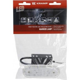 Rectangular LED marker lamp 12 24v with cable