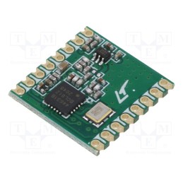 1 pcs x HOPE MICROELECTRONICS - RFM26W-433S2 - Module: RF, FM transceiver, ASK,FSK,GFSK,OOK, 142÷1050MHz, SPI