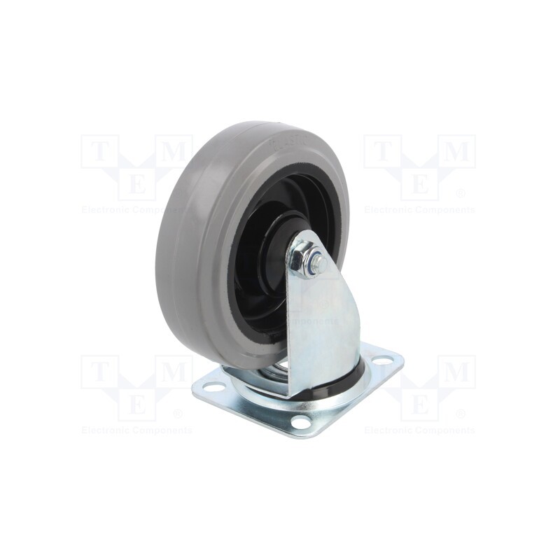 1 pcs x RADER - KPE-POGES 125K1 - Transport wheel, Ø: 125mm, W: 36mm, H: 156mm, torsional, 150kg, POGES