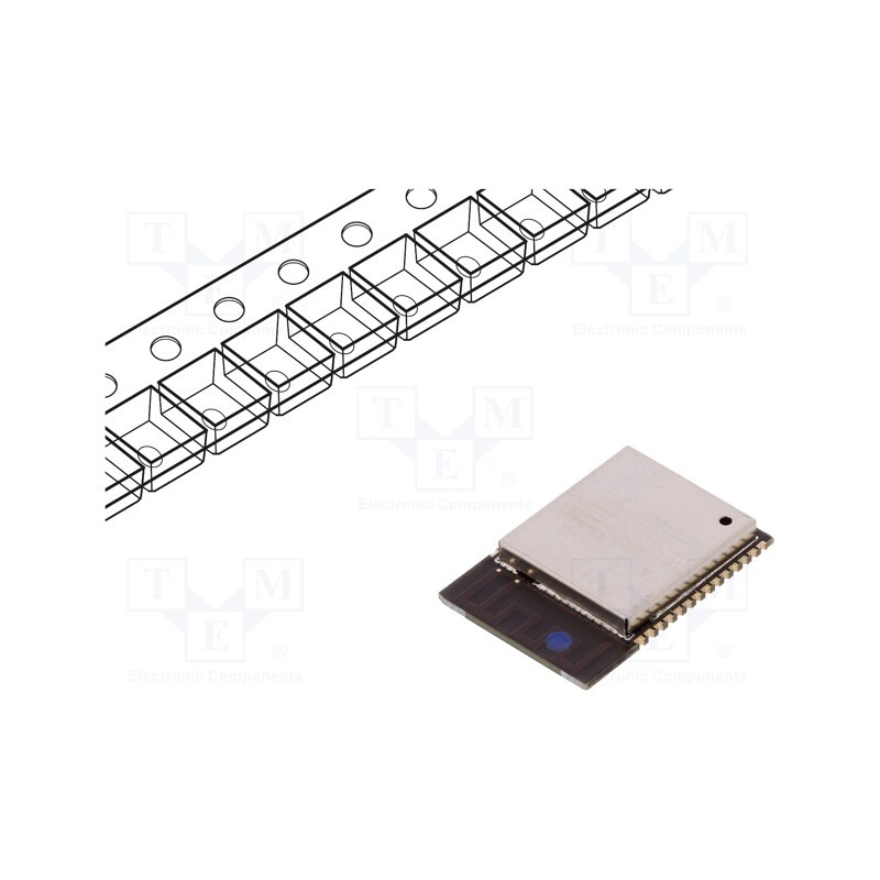 1 pcs x ESPRESSIF - ESP32-WROOM-32D-N4 - Module: IoT, Bluetooth Low Energy,WiFi, PCB, SMD, 18x25.5x3.1mm