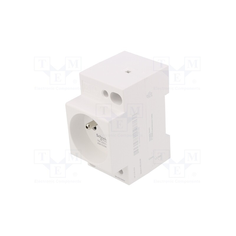 1 pcs x SCHNEIDER ELECTRIC - A9A15306 - E-type socket, 250VAC, 16A, for DIN rail mounting, ACTI9