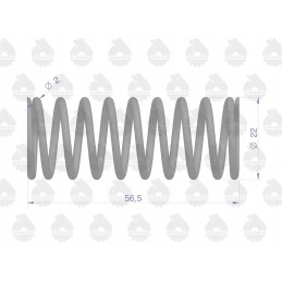 Internal valve spring 950507 zetor for sale