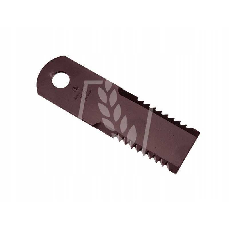 Toothed forage harvester knife 173x50x3mm fi 18mm 065294