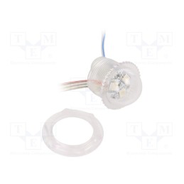1 pcs x IPIXEL LED - P026003CB3SC IP65 - LED, RGB, IP67, 140°, Ø26mm, Controller: UCS1903, 12V