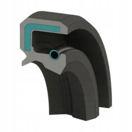 Oil seal 45x72x8 type cc viton spring with