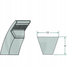 V-belt 10x900 mm z900