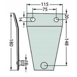Pottinger mower blade holder