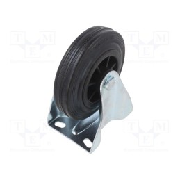 1 pcs x COLSON - FPPM 1251 2100 - Transport wheel, Ø: 125mm, W: 38mm, H: 156mm, rigid, 100kg, rubber