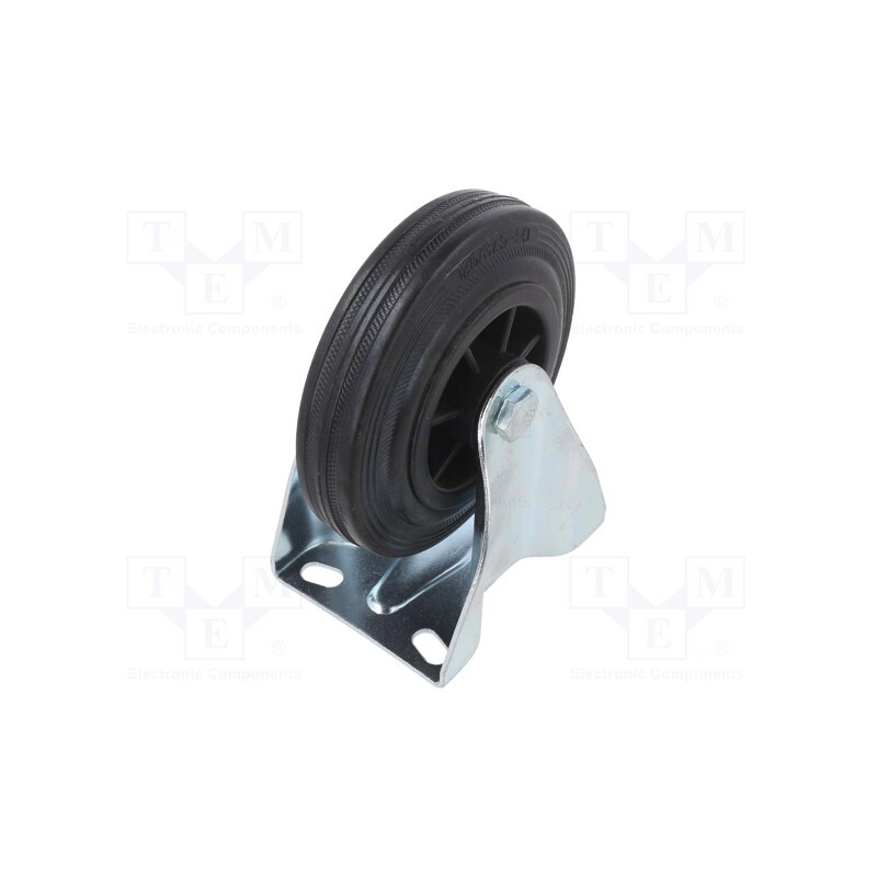 1 pcs x COLSON - FPPM 1251 2100 - Transport wheel, Ø: 125mm, W: 38mm, H: 156mm, rigid, 100kg, rubber