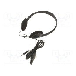 1 pcs x GEMBIRD - MHP-123 - Headphones, black, Jack 3,5mm, headphones, 1.8m, 20Hz÷20kHz, 32Ω