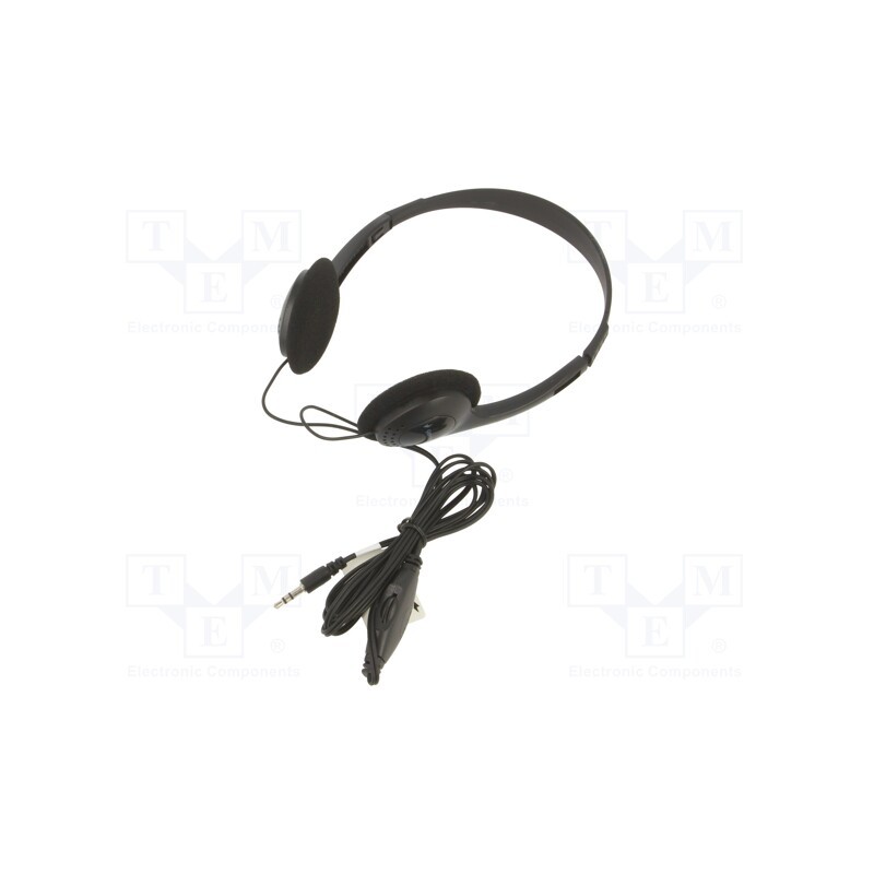 1 pcs x GEMBIRD - MHP-123 - Headphones, black, Jack 3,5mm, headphones, 1.8m, 20Hz÷20kHz, 32Ω
