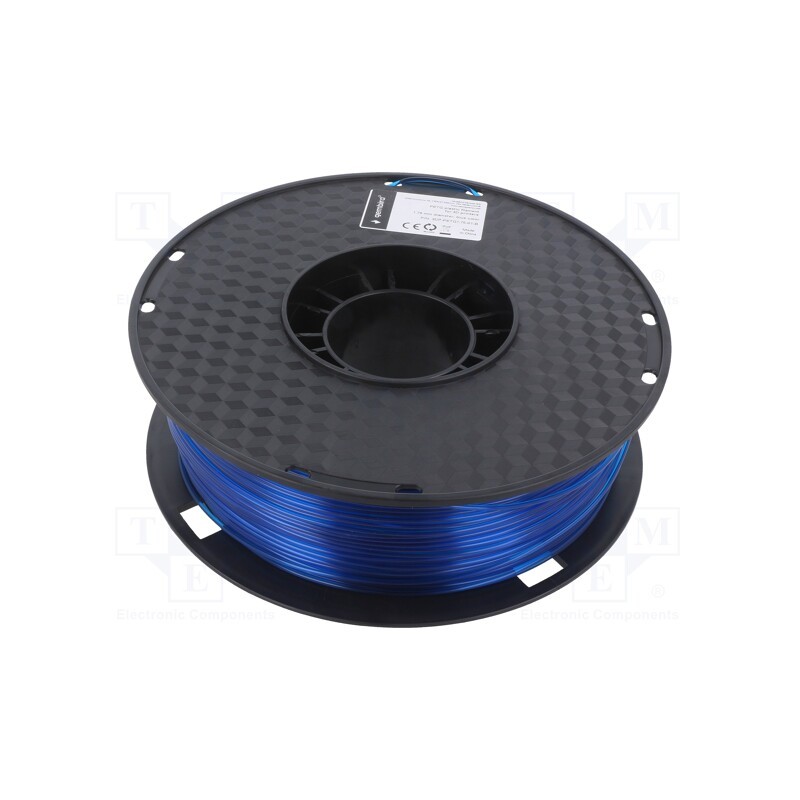 1 rol x GEMBIRD - 3DP-PETG1.75-01-B - Filament: PET-G, 1.75mm, blue, 220÷260°C, 1kg