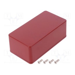 1 pcs x HAMMOND - 1590BSRD - Enclosure: multipurpose, X: 60mm, Y: 112mm, Z: 42mm, 1590, aluminium