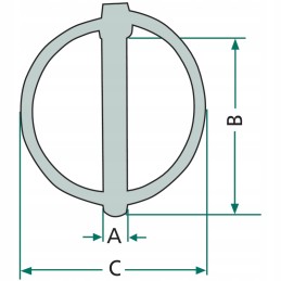 Beam plug 9mm safety pin