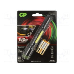 1 set x GP - 10752 - Torch: LED, 30lm,150lm, Ø26x163mm, IPX4, DISCOVERY