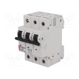1 pcs x ETI POLAM - ETIMAT 10 3P C32 - Circuit breaker, 230/400VAC, Inom: 32A, Poles: 3, Charact: C, 10kA