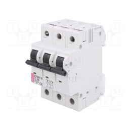 1 pcs x ETI POLAM - ETIMAT 10 3P C25 - Circuit breaker, 230/400VAC, Inom: 25A, Poles: 3, Charact: C, 10kA