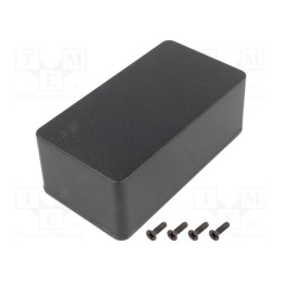1 pcs x HAMMOND - 1590BSBK - Enclosure: multipurpose, X: 60mm, Y: 112mm, Z: 42mm, 1590, aluminium