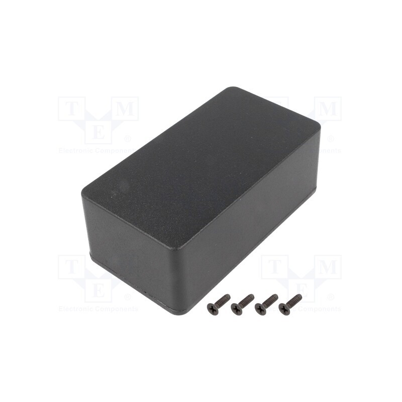 1 pcs x HAMMOND - 1590BSBK - Enclosure: multipurpose, X: 60mm, Y: 112mm, Z: 42mm, 1590, aluminium