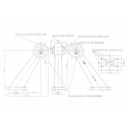 LED side marker lamp, left, round, 12 24v, red