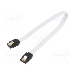1 pcs x SAVIO - SAVGAK-05 - Cable: SATA, SATA plug,both sides, 0.5m, SATA III, white, 6Gbps