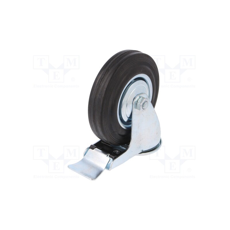 1 pcs x RADER - CKJS-SG 125W-HC - Transport wheel, Ø: 125mm, W: 25mm, H: 152mm, 100kg, rubber, CSG