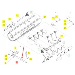 101808293 inclined conveyor drum finger