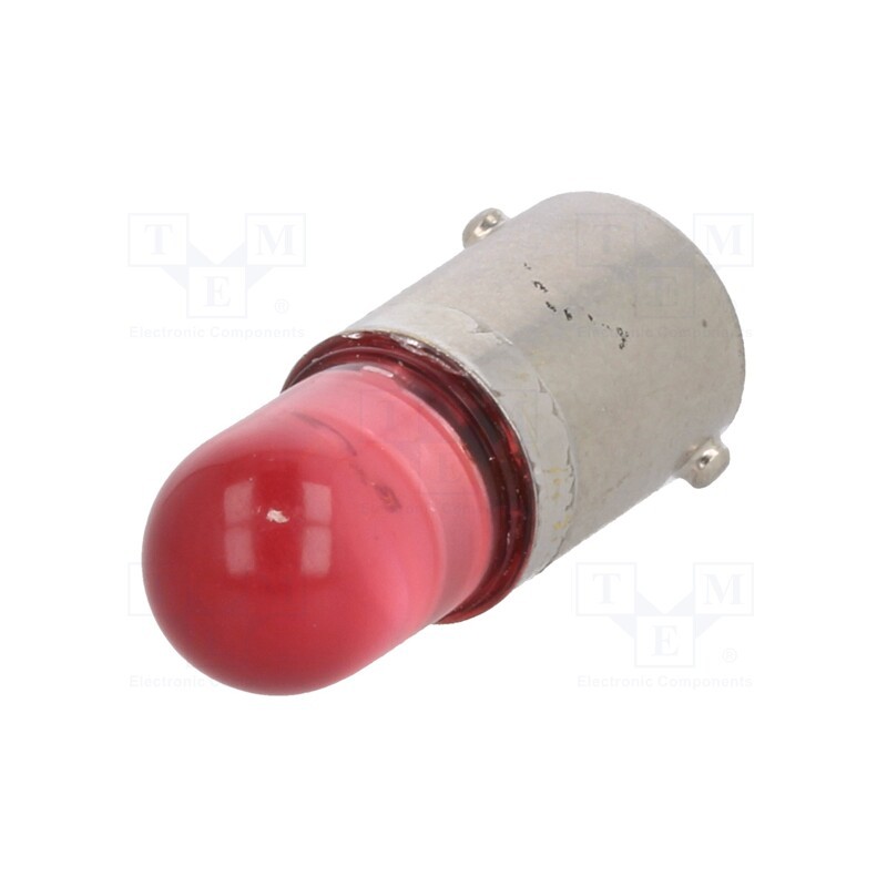 1 pcs x POLAM-ELTA - LR-BA9S-220DC - LED lamp, red, BA9S, 220VDC